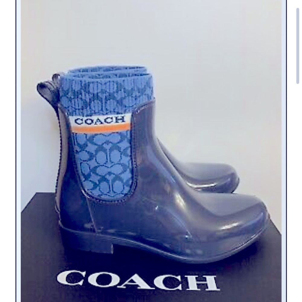 Coach Rivington Rubber Woman’s Rain Boots size 7 - Picture 4 of 4